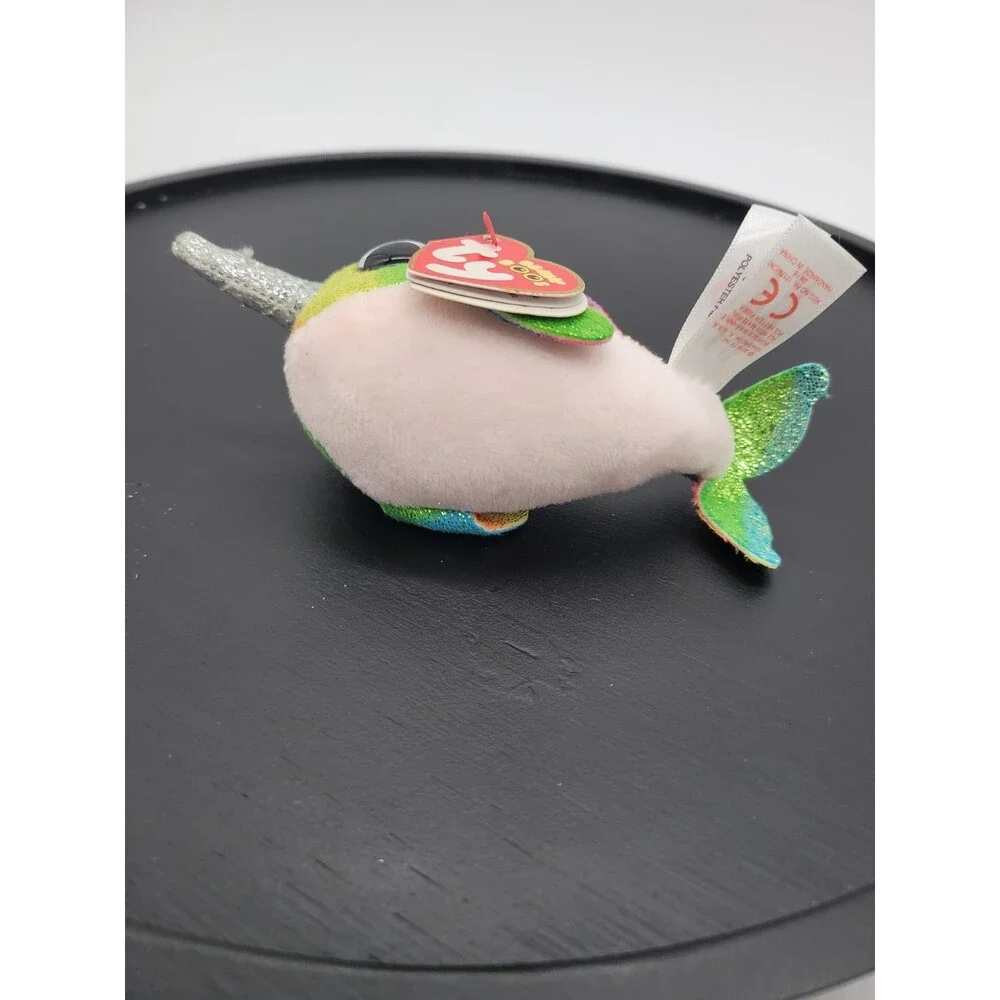 2018 Ty Beanie Boos Key Clip NORI the Narwhal 3